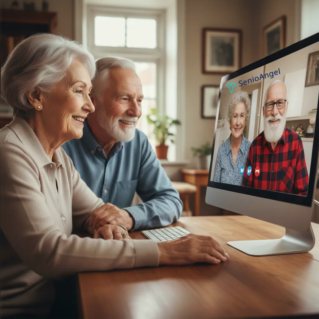 Mann und Frau im Chat